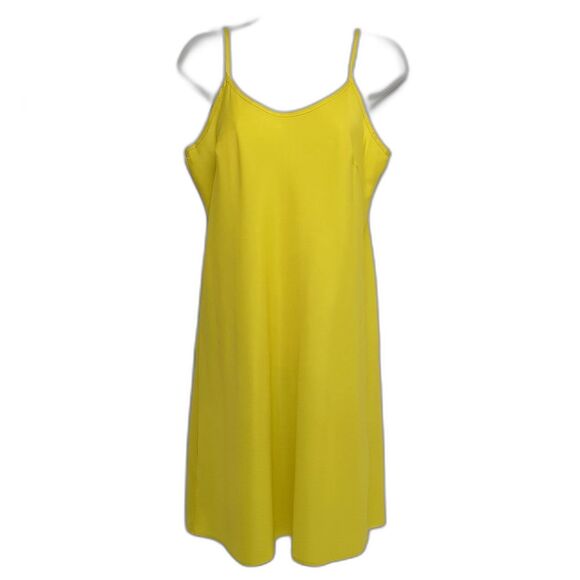 Nanette Lepore Nightgown Slip Dress Yellow Spaghetti Strap Women's Size 8 - Picture 1 of 5